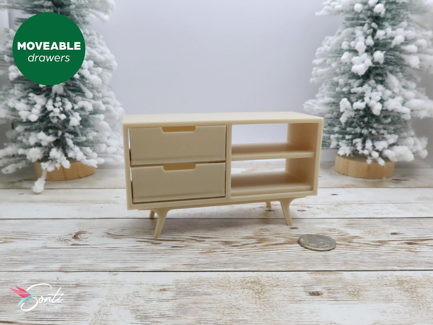 1:12 Miniature TV Stand