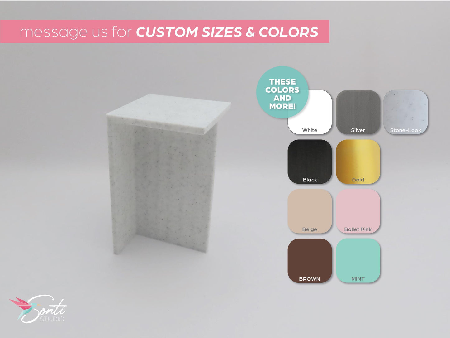 1:6 Miniature Modern Side Table