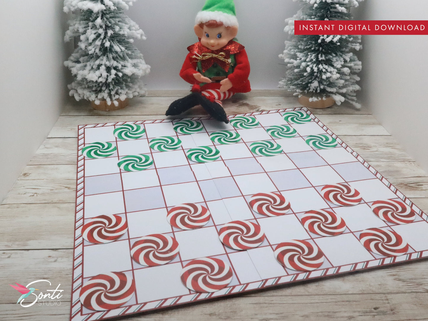 Christmas Elf Checkers Games