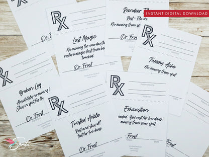 Christmas Elf Sick Notes
