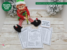 Christmas Elf Word Search Activity Pages