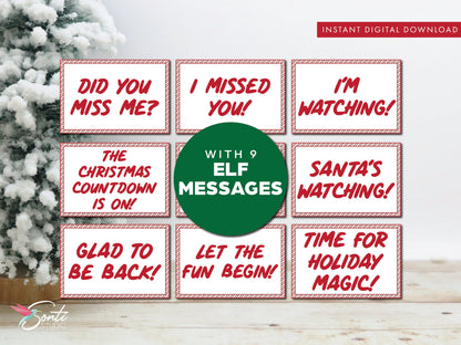 Canva Editable Elf Return Letter & Welcome Banner