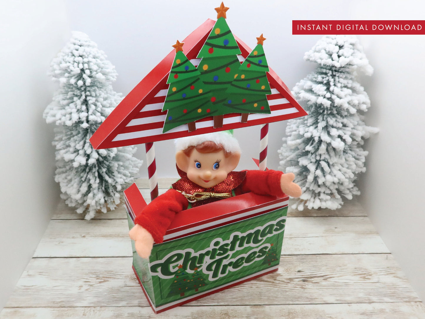 Christmas Elf Christmas Tree Stand Booth