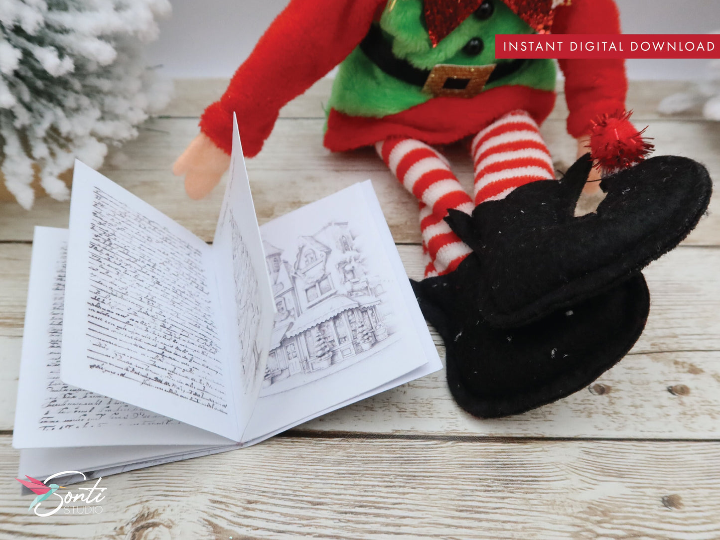 Christmas Elf Mini Book, Secrets of the North Pole