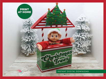 Christmas Elf Christmas Tree Stand Booth