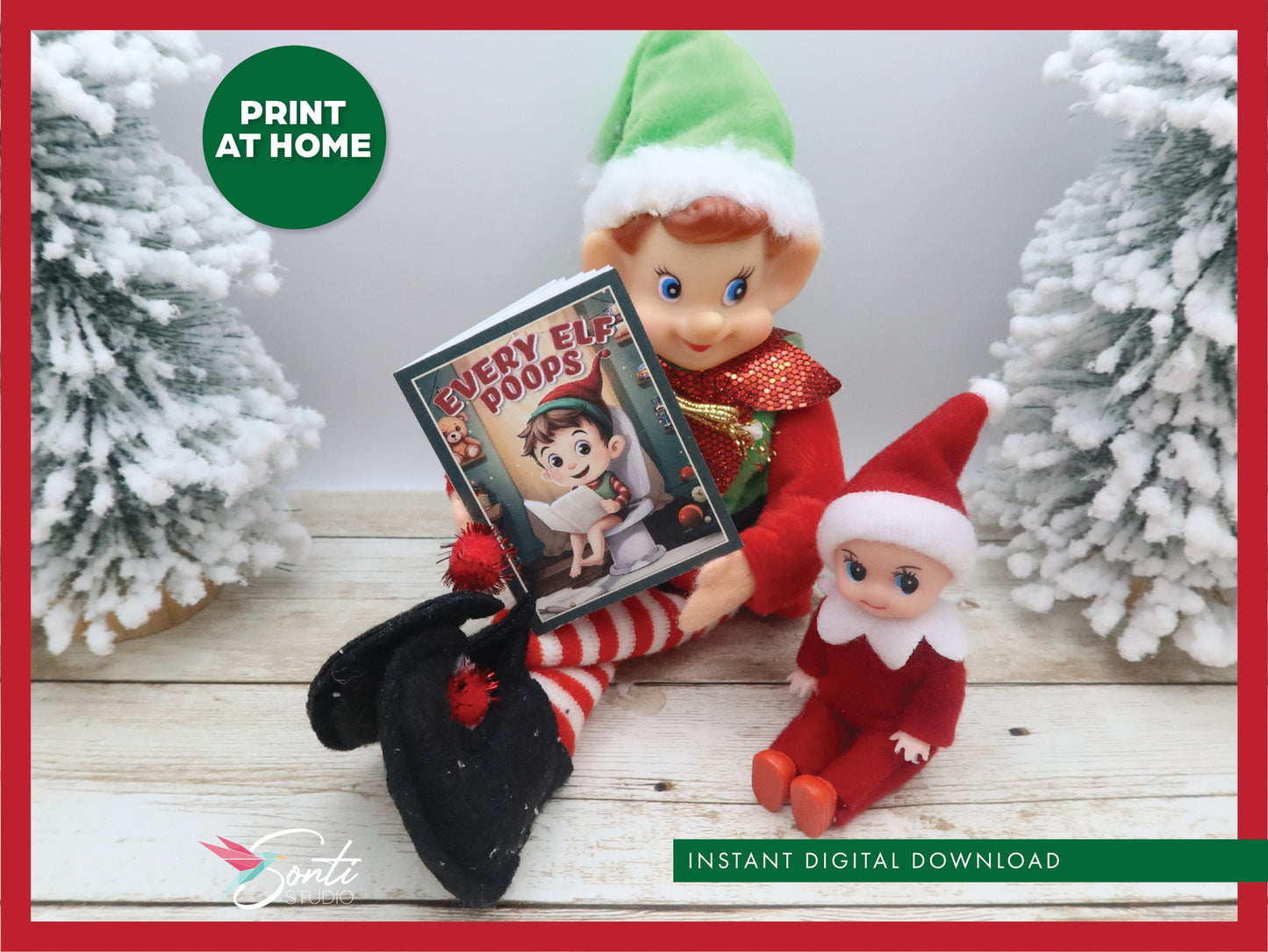 Christmas Elf Mini Book, Every Elf Poop