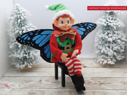 Christmas Elf Butterfly Wings