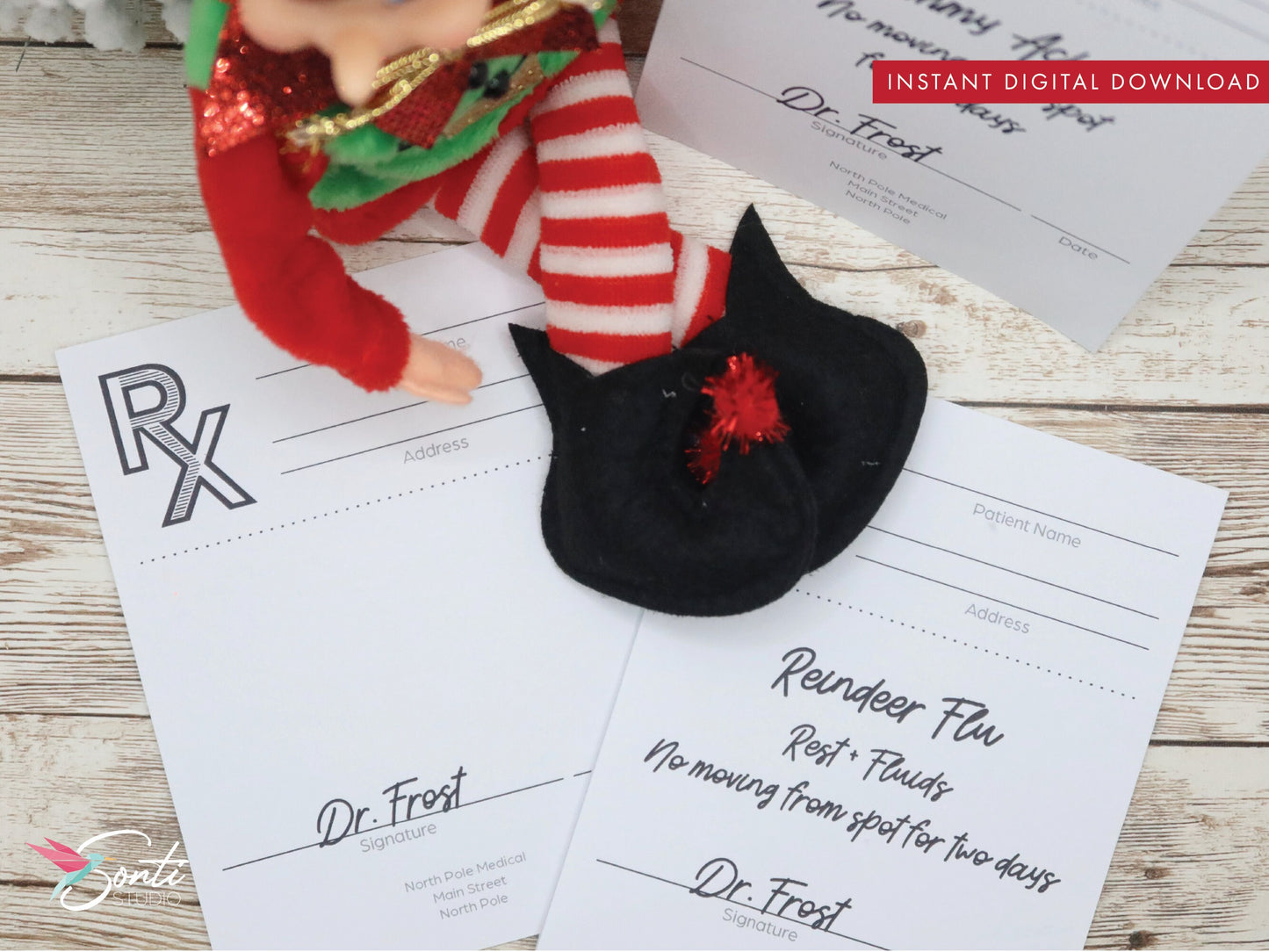 Christmas Elf Sick Notes