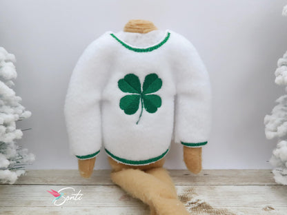 Christmas Elf St Patrick's Day Shirt and Green Felt Shoes