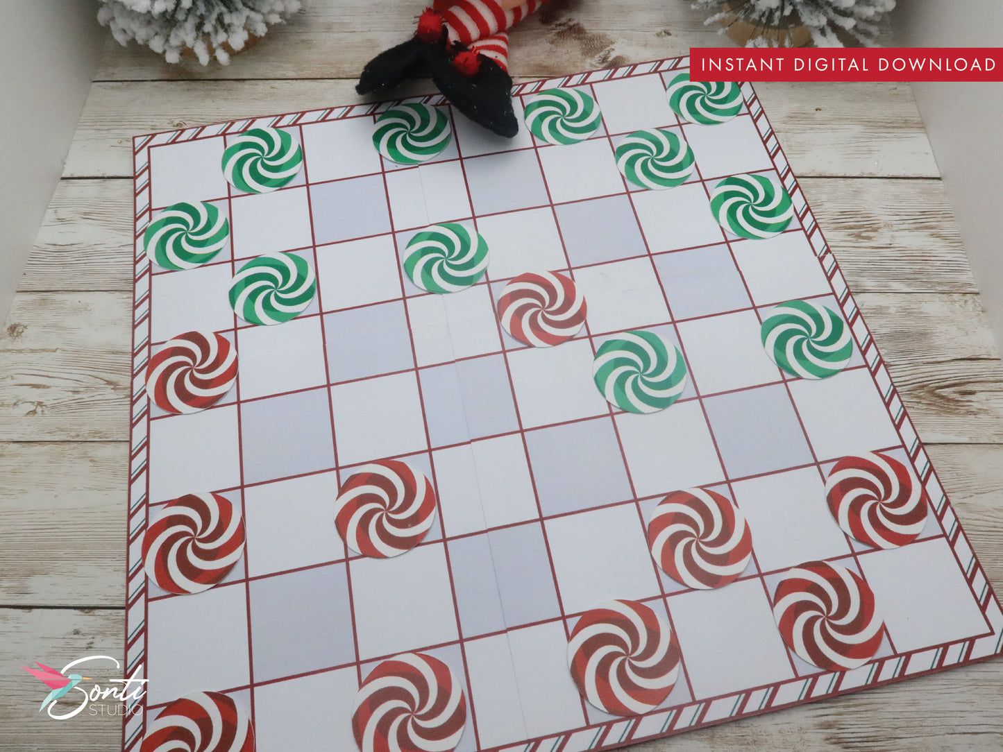 Christmas Elf Checkers Games