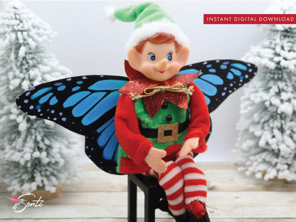Christmas Elf Butterfly Wings