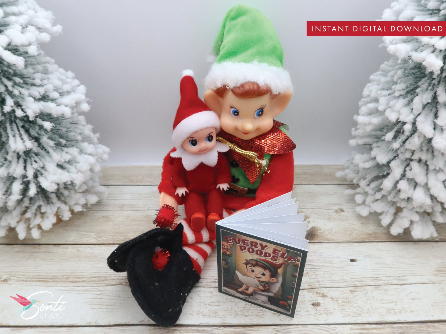 Christmas Elf Mini Book, Every Elf Poop