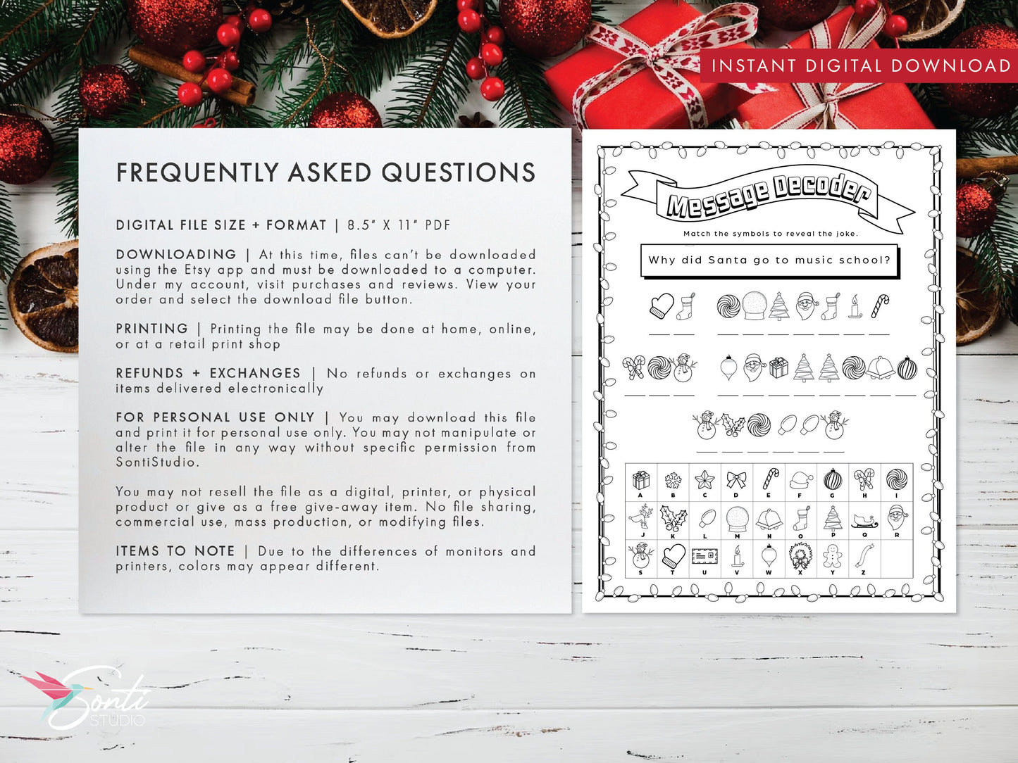 Christmas Printable Activity Bundle