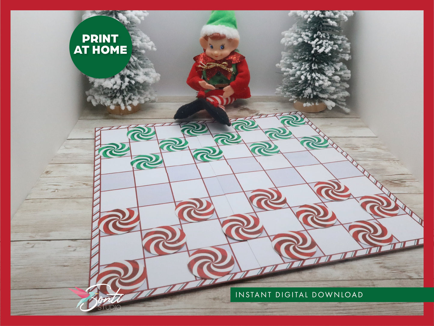 Christmas Elf Checkers Games