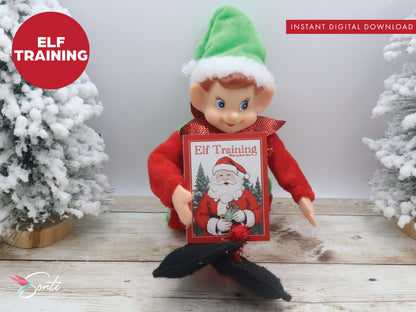Christmas Elf Mini Book, Elf Training Manual