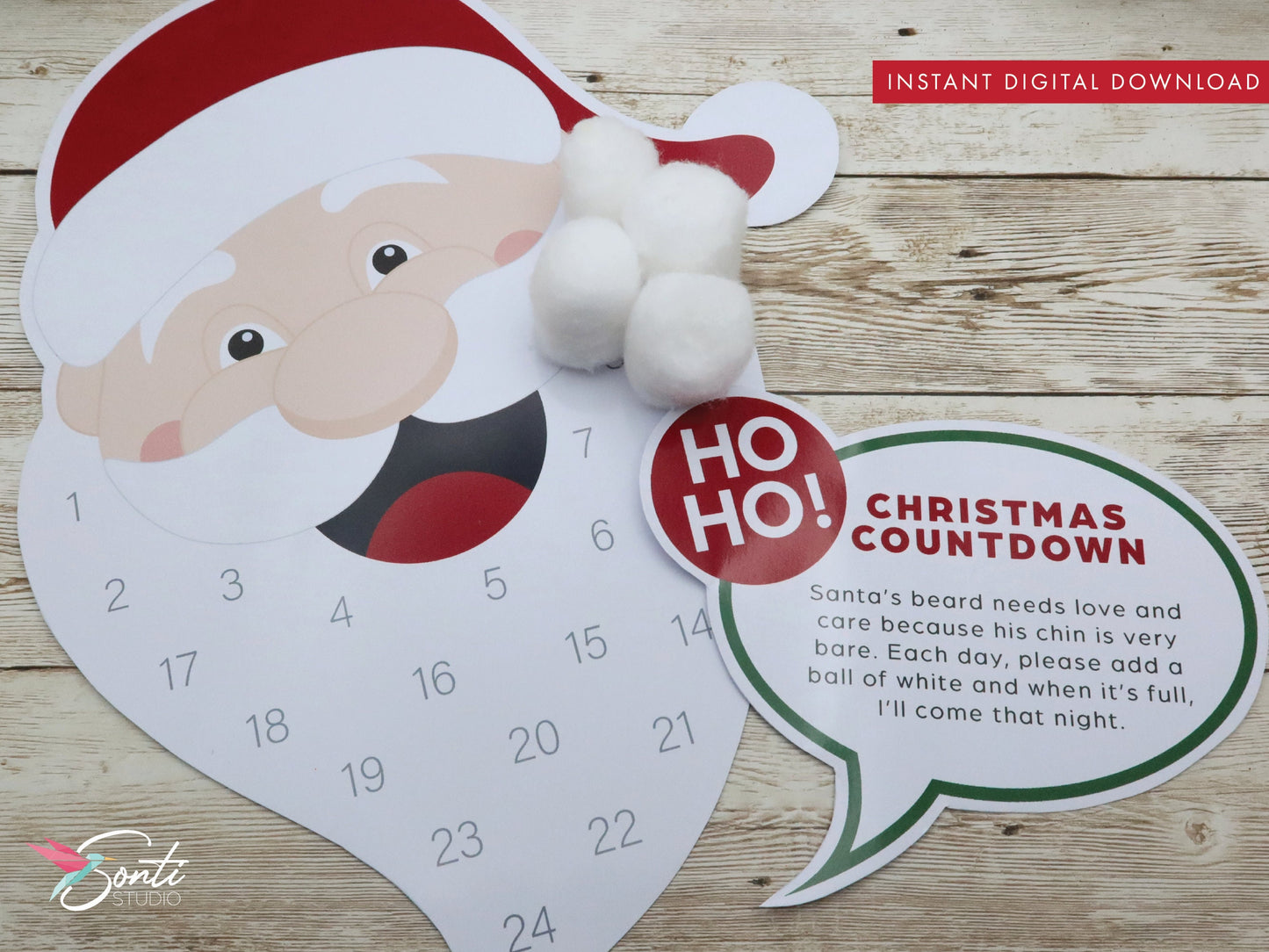 Christmas Santa Advent Calendar