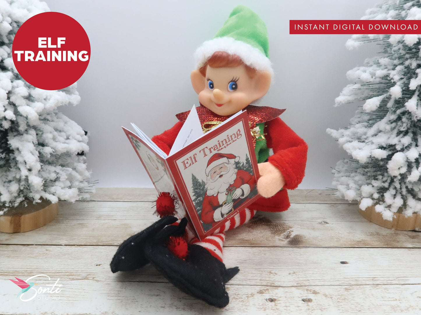Christmas Elf Mini Book, Elf Training Manual