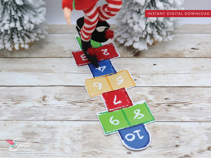 Christmas Elf Hopscotch