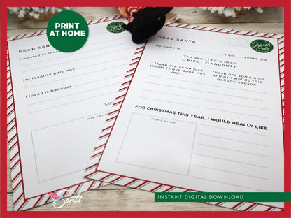 Christmas Letter to Santa Kit & Gratitude Letter