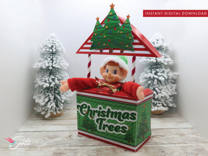 Christmas Elf Christmas Tree Stand Booth