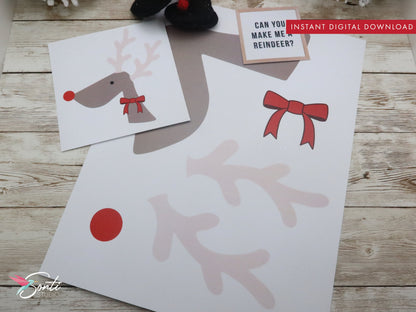Christmas Elf Reindeer Craft Activity