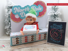 Christmas Elf Donut Shop Scene