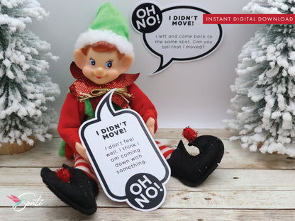 Christmas Elf Didn't Move Speech Bubbles