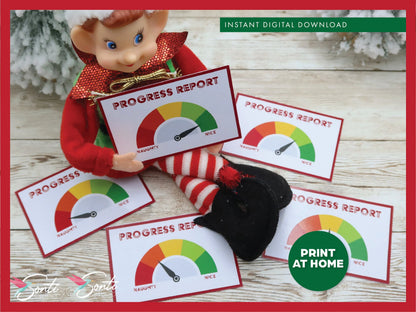 Christmas Elf Progress Meters