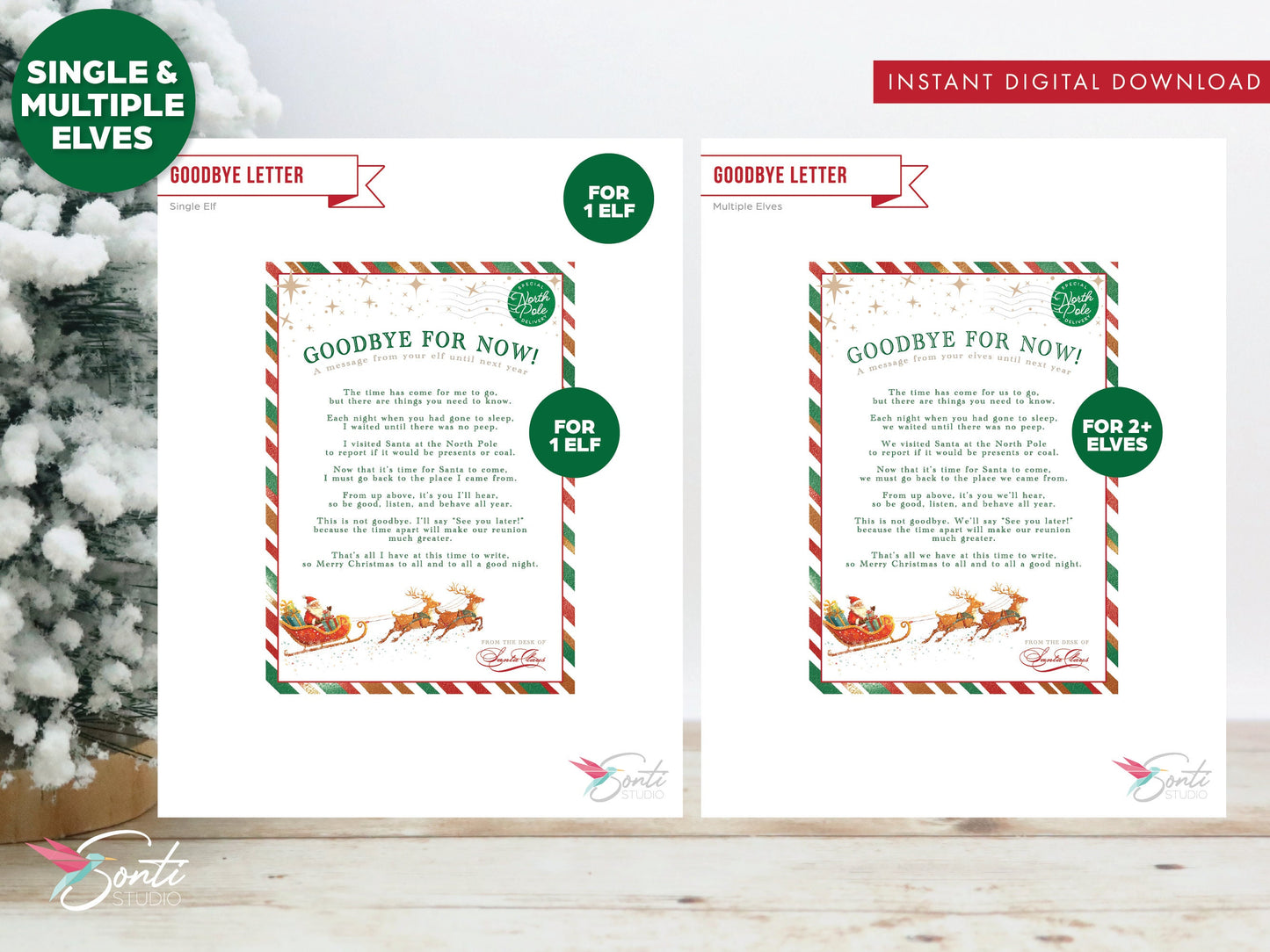 Christmas Elf Editable Goodbye Letter Template