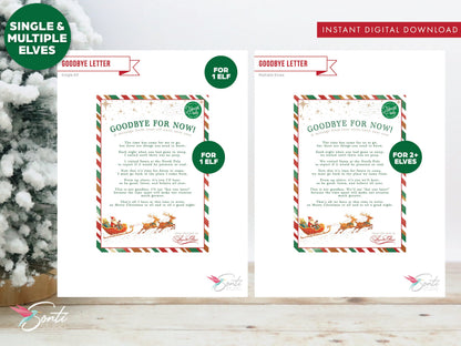 Christmas Elf Editable Goodbye Letter Template