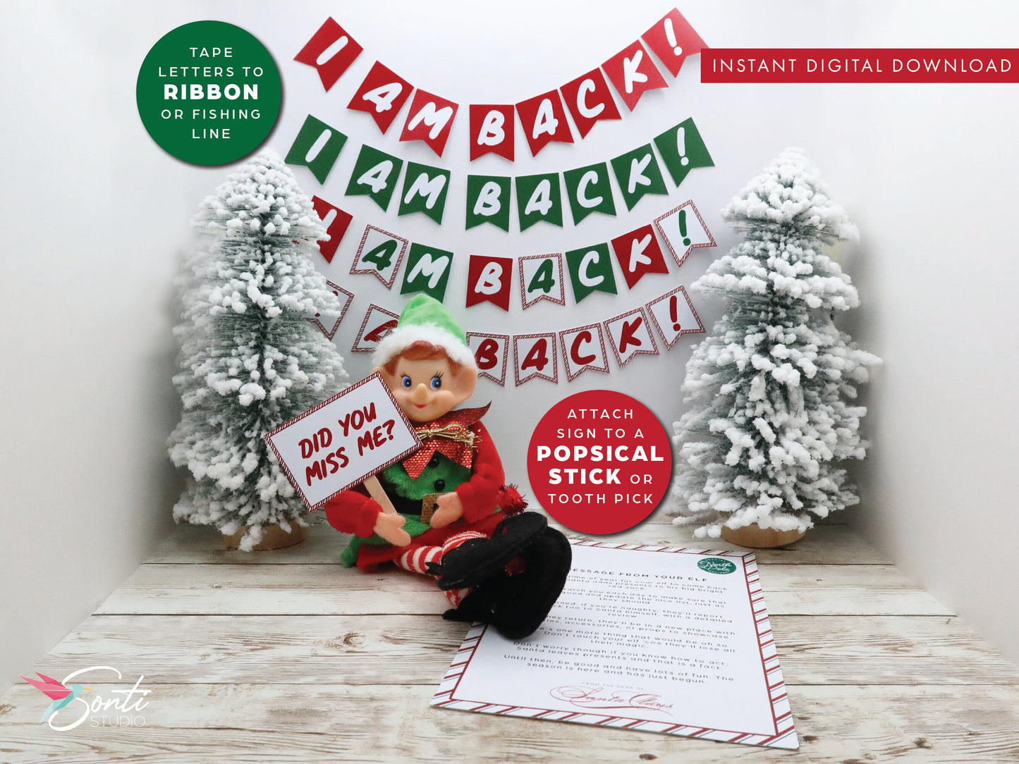 Canva Editable Elf Return Letter & Welcome Banner