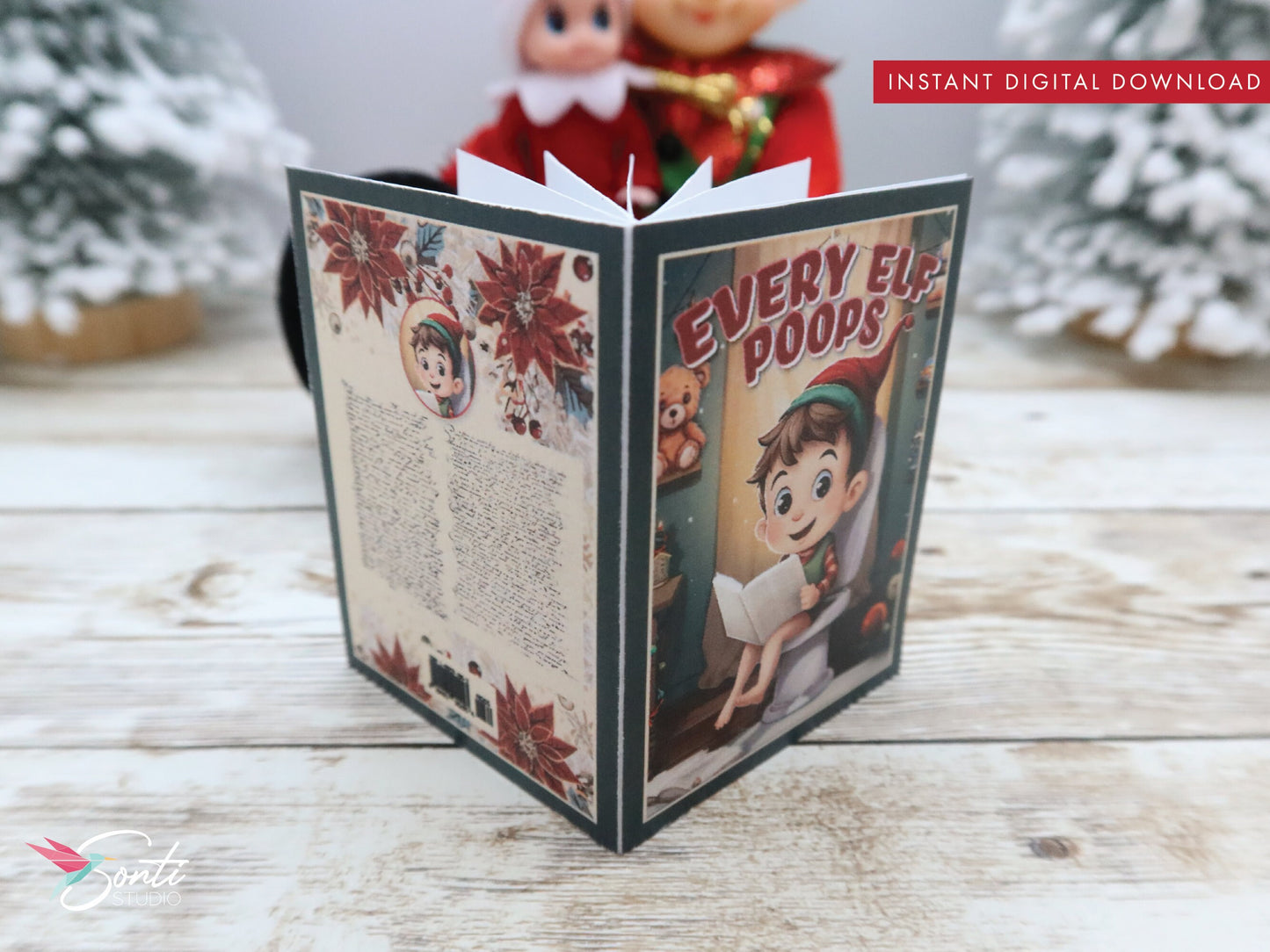 Christmas Elf Mini Book, Every Elf Poop