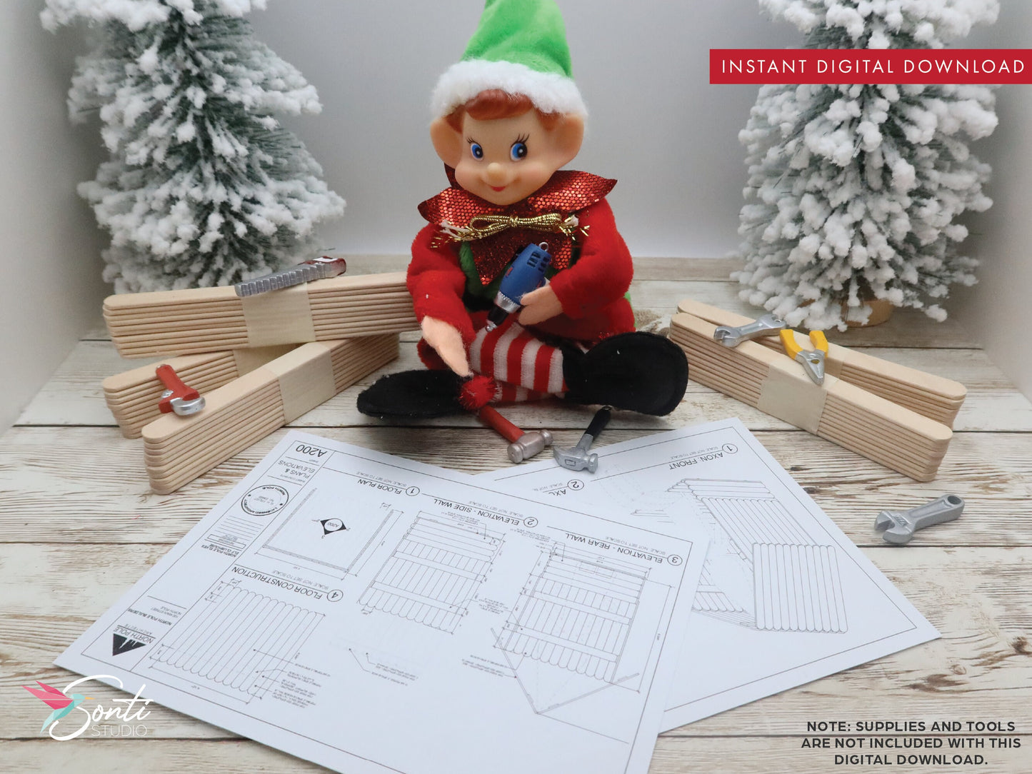 Christmas Elf Clubhouse Blueprints