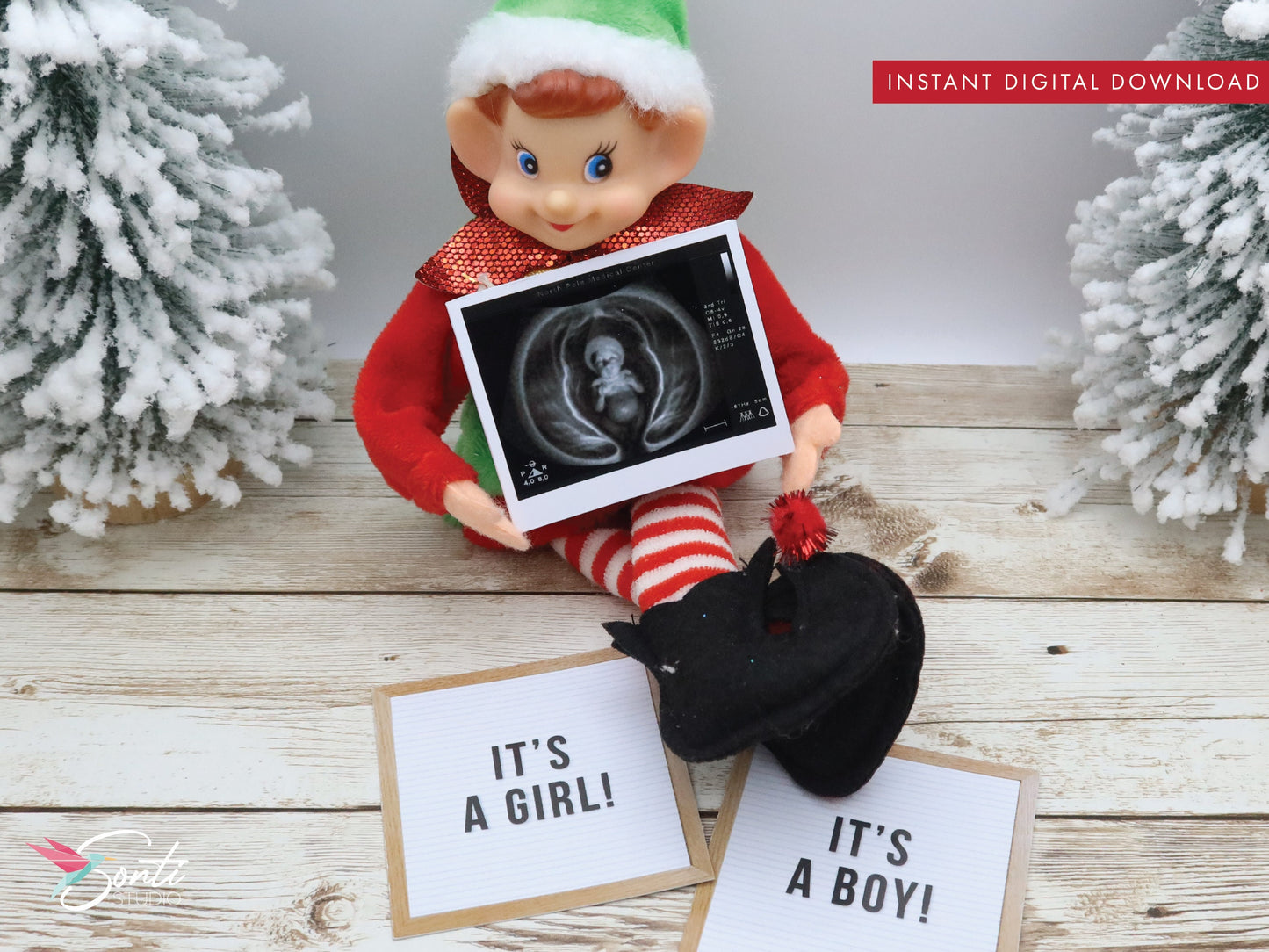 Christmas Elf Ultrasound