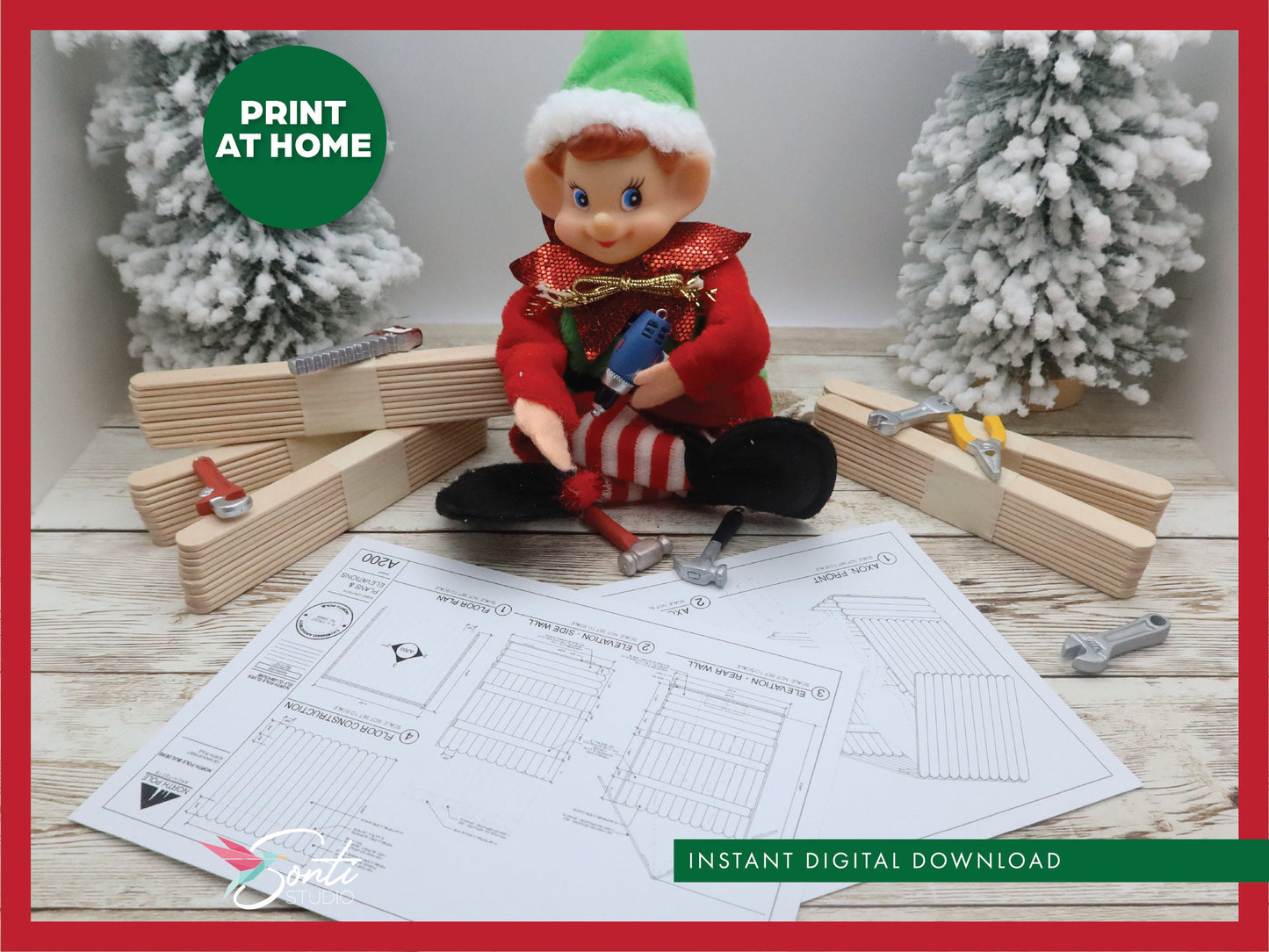 Christmas Elf Clubhouse Blueprints