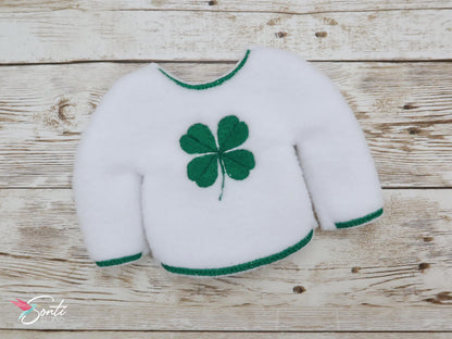 Christmas Elf St Patrick's Day Shirt and Green Felt Shoes
