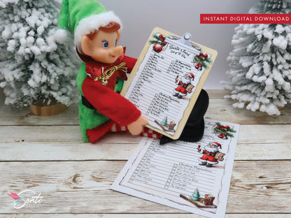 Christmas Elf Shopping List