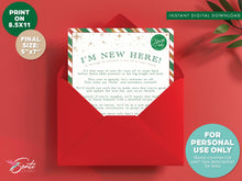 Christmas Elf Editable New Welcome + Return Letter Template