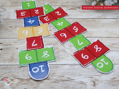Christmas Elf Hopscotch