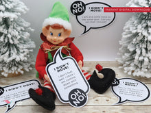 Christmas Elf Didn't Move Speech Bubbles