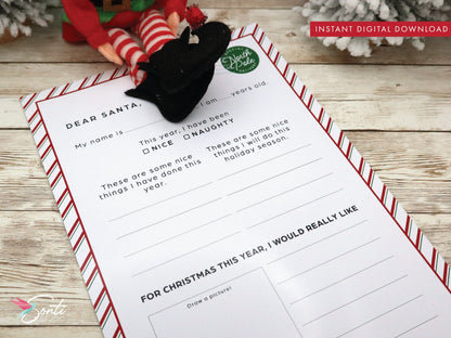 Christmas Letter to Santa Kit & Gratitude Letter