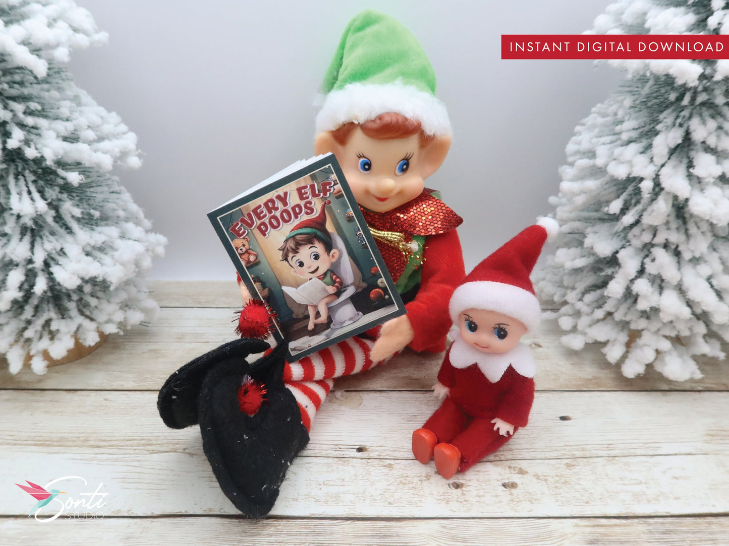 Christmas Elf Mini Book, Every Elf Poop