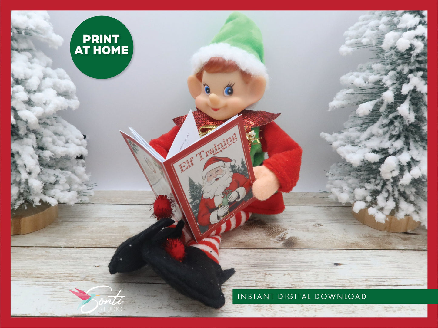 Christmas Elf Mini Book, Elf Training Manual