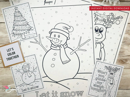 Christmas Elf Coloring Pages