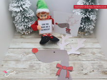 Christmas Elf Reindeer Craft Activity