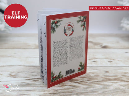 Christmas Elf Mini Book, Elf Training Manual