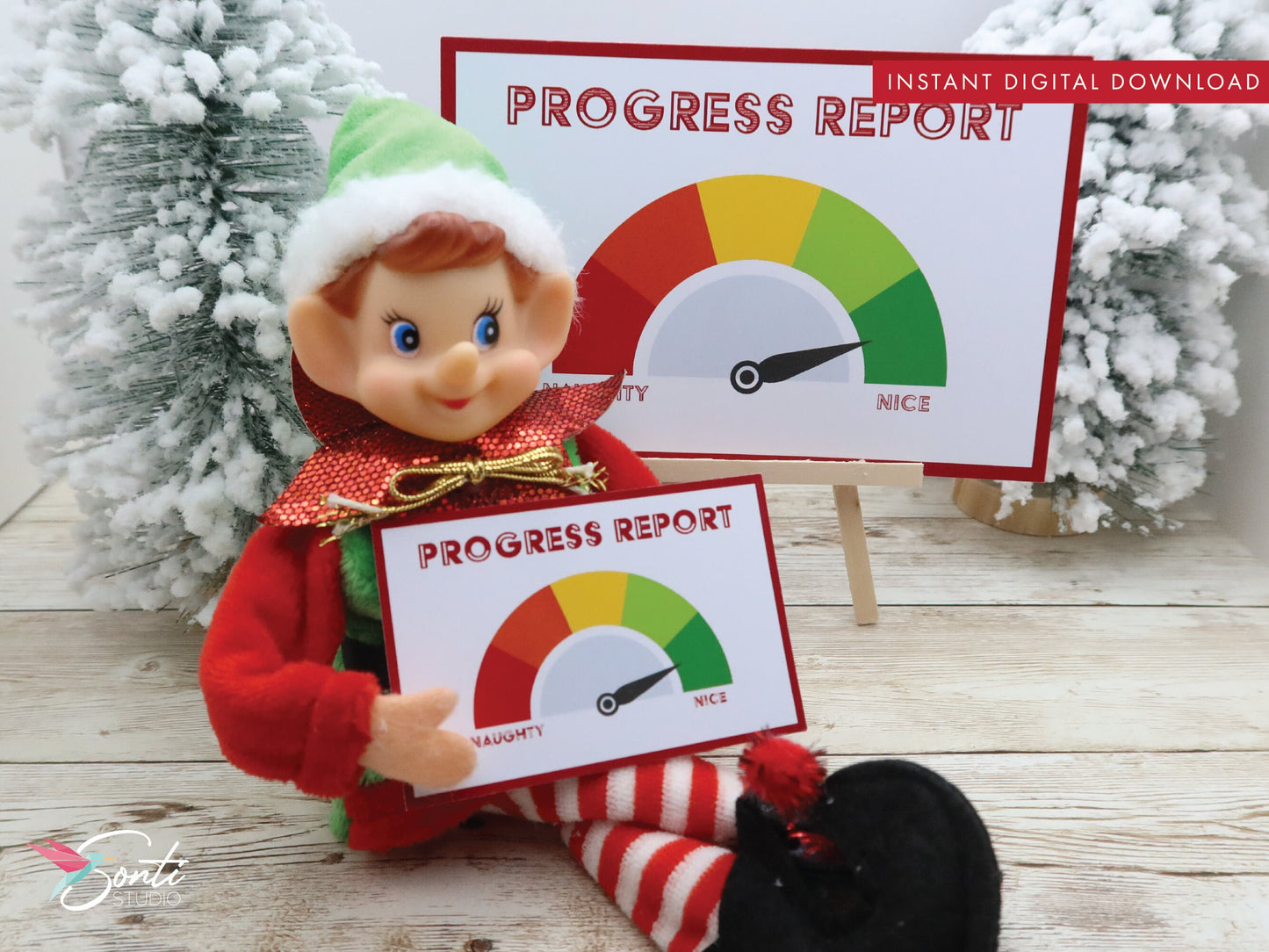 Christmas Elf Progress Meters