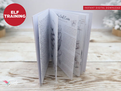 Christmas Elf Mini Book, Elf Training Manual