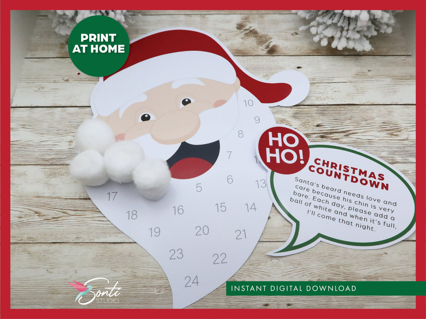 Christmas Santa Advent Calendar