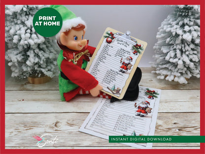 Christmas Elf Shopping List